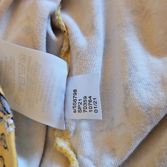 Ann Taylor Factory Yellow, Floral Boatneck Shirt, Women's Size M - Picture 8 of 8